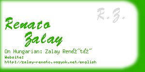 renato zalay business card